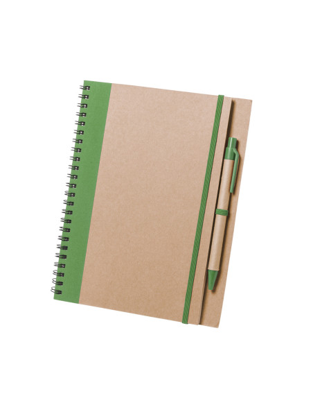 Libreta Personalizada de Anillas, Cartón reciclado con Bolígrafo