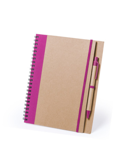 Libreta Personalizada de Anillas, Cartón reciclado con Bolígrafo