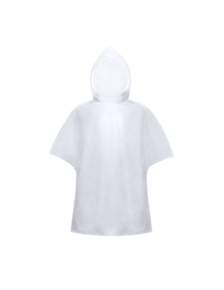 Poncho para lluvia adulto personalizad en HDPE, 127x102cm.