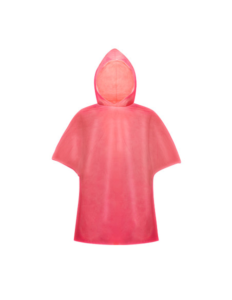 Poncho para lluvia adulto personalizad en HDPE, 127x102cm.