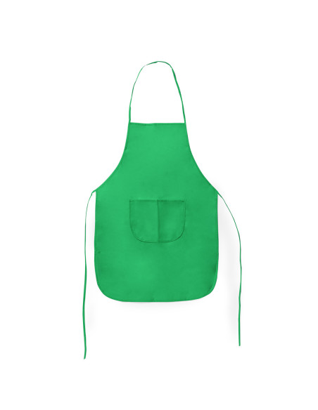 Delantal Non-Woven para Personalizar, Bolsillo y cintas ajustables