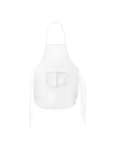 Delantal Non-Woven para Personalizar, Bolsillo y cintas ajustables
