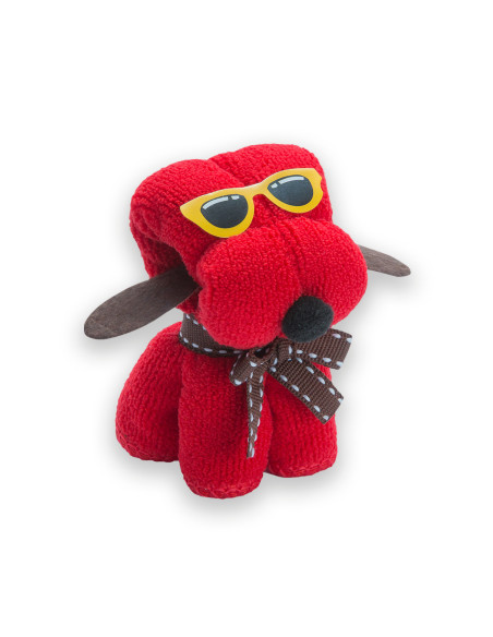 Toalla personalizada Perro, microfibra, colores vivos.