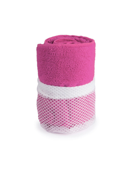 Toalla para clientes, 100x50 cm, microfibra con bolsa.