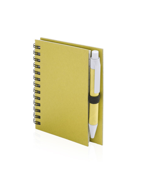Libreta de Anillas Publicitaria , Cartón reciclado con Bolígrafo