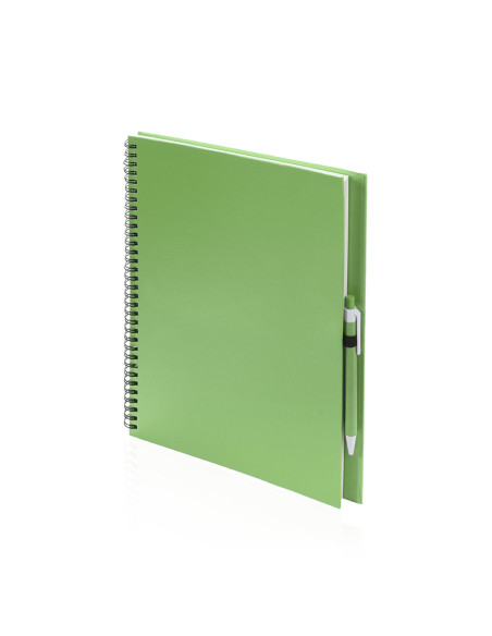 Libreta de Anillas Personalizada, Cartón Reciclado, Bolígrafo a juego