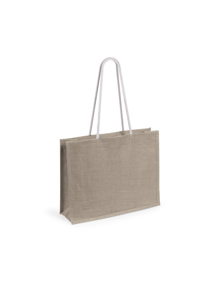 Bolsa Personalizable de Yute. Asas largas de Algodón