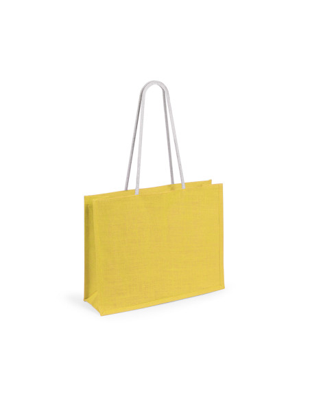 Bolsa Personalizable de Yute. Asas largas de Algodón