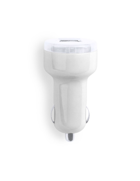 Cargador personalizado USB coche, 2100 mAh, doble USB.