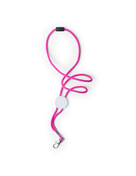Lanyard personalizado con cierre desmontable y mosquetón.