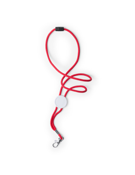 Lanyard personalizado con cierre desmontable y mosquetón.