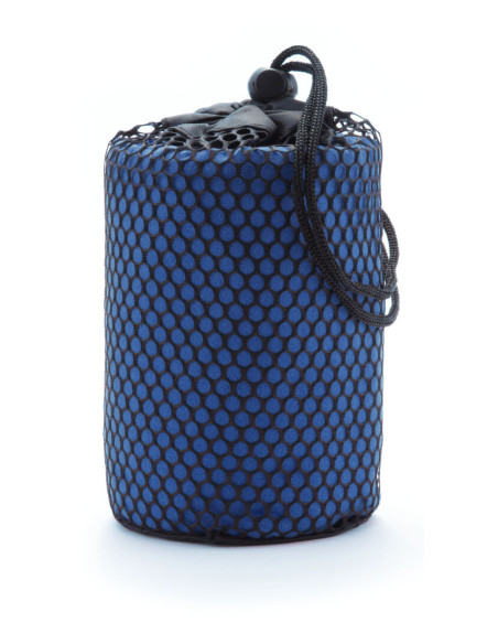 Toalla microfibra personalizada 138x72 con bolsa reciclada.