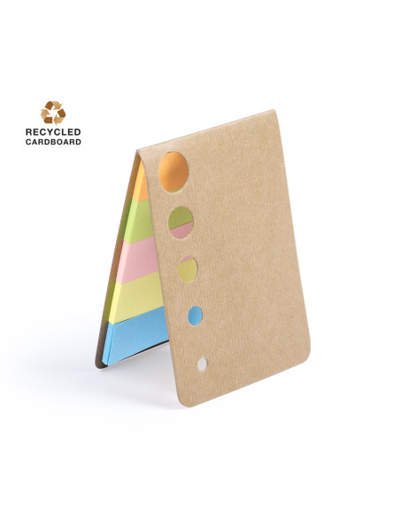 Bloc de Notas Adhesivas para Personalizar, Tapa en Cartón Reciclado