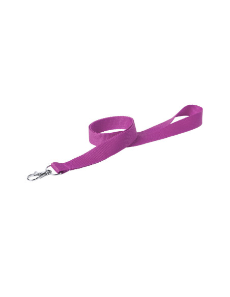 Lanyards personalizados baratos con mosquetón metálico en poliéster