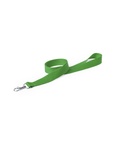 Lanyards personalizados baratos con mosquetón metálico en poliéster