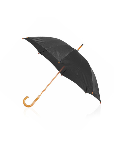 Paraguas publicidad de 105cm y mango de madera.