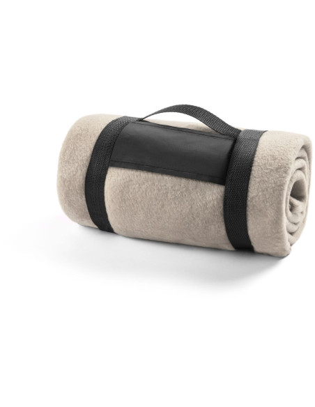 Manta para entregar a clientes 130x160 cm, polar fleece con asa