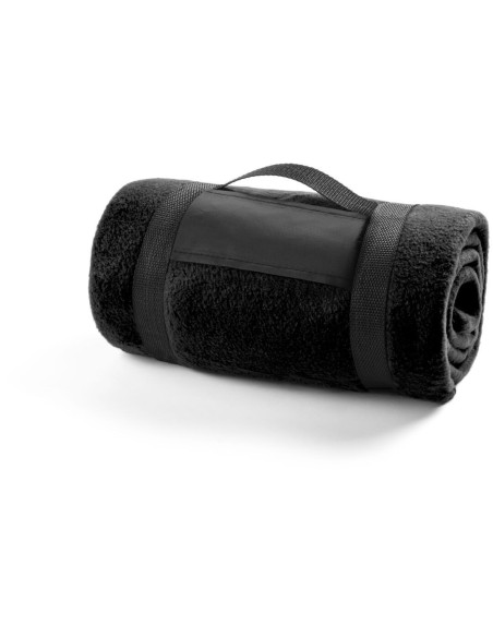 Manta para entregar a clientes 130x160 cm, polar fleece con asa