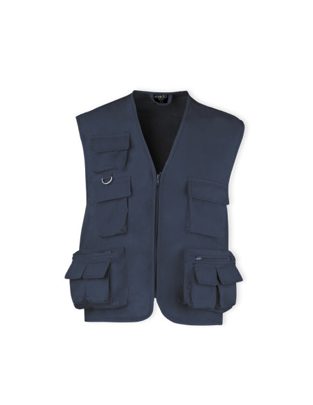 Chaleco de trabajo personalizado, múltiples bolsillos, L-XXL.