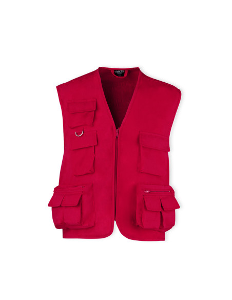 Chaleco de trabajo personalizado, múltiples bolsillos, L-XXL.