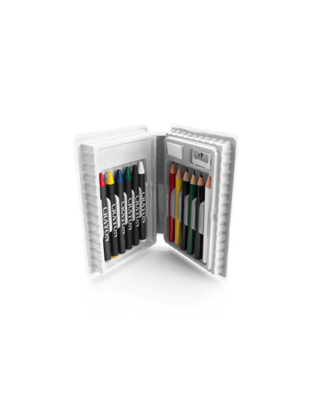 Set estuche de 14 piezas personalizado, colorido y resistente.