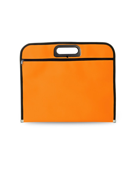 Portadocumentos viaje personalizado con asas troqueladas y cremallera