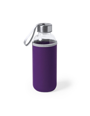 Botella personalizada de cristal de 420ml funda...