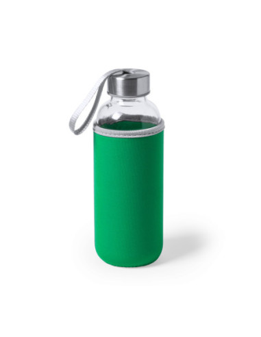 Botella personalizada de cristal de 420ml funda...