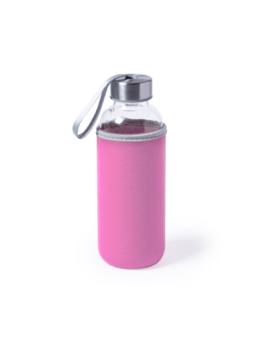 Botella personalizada de cristal de 420ml funda...