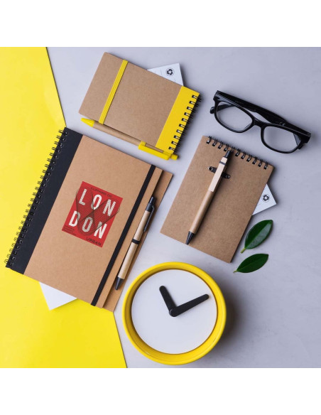 Libreta Ecológica Publicitaria de Anillas, tapas de Cartón Reciclado