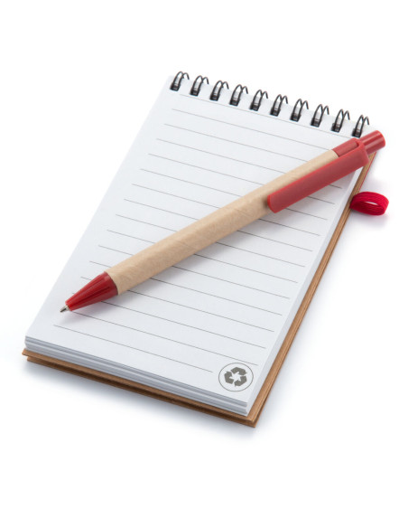 Libreta Ecológica Publicitaria de Anillas, tapas de Cartón Reciclado