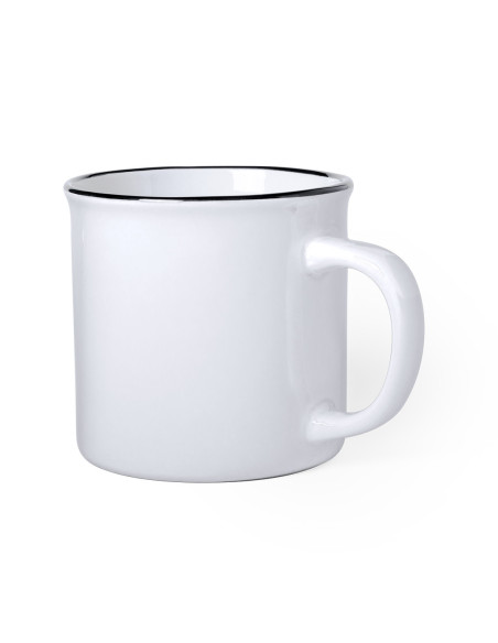 Taza de Cerámica Personalizable de 300ml, Diseño Vintage.