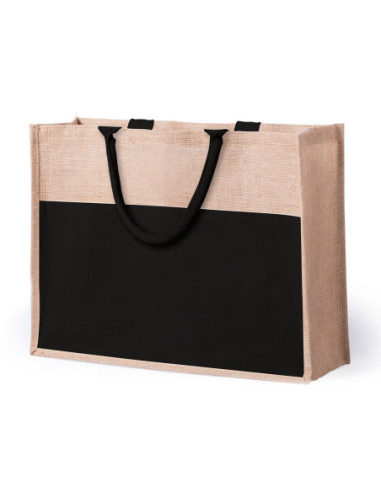 Bolsa Personalizable Yute con bolsillo frontal...