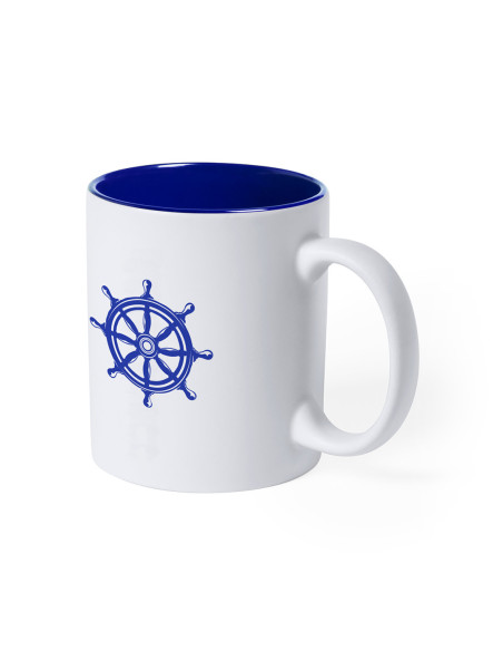 Taza Cerámica Publicitaria 350ml. Exterior blanco