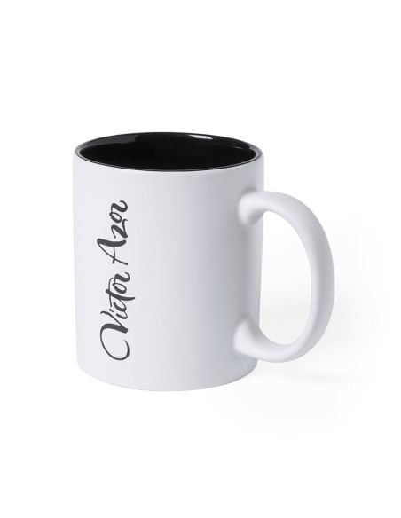 Taza Cerámica Publicitaria 350ml. Exterior blanco
