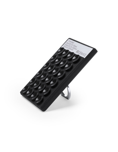 Power bank personalizada 2000 mAh, ventosas, soporte.