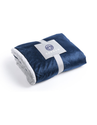 Manta publicitaria bicolor, coral fleece, sherpa.