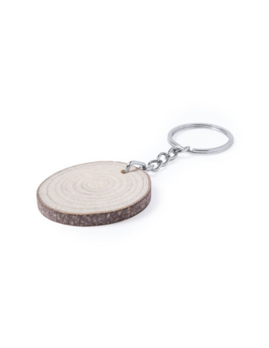 Llaveros baratos personalizados en madera de haya.