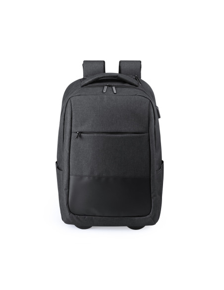 Mochila Personalizada Trolley 300D, con conexión USB, Portátil 15"