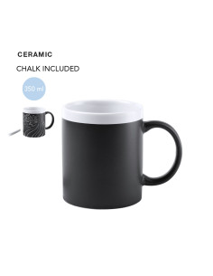 Taza de Cerámica Personalizable con Pizarra 350ml 2