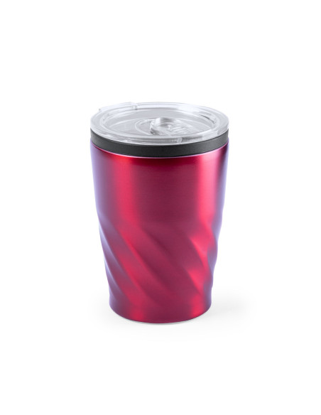 Vaso termo personalizado, Acero Inox, 350ml, tapón transparente.