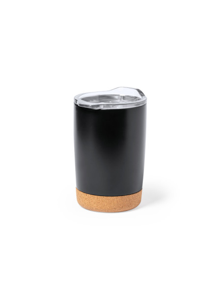 Vaso Termo Acero Inox personalizado, 350ml, tapón transparente.