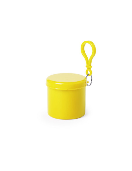 Llavero Poncho personalizado en LDPE con estuche y mosquetón