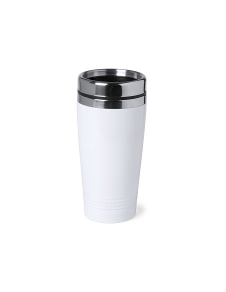 Vaso Termo Acero Inox personalizable, 450ml, doble cobertura.