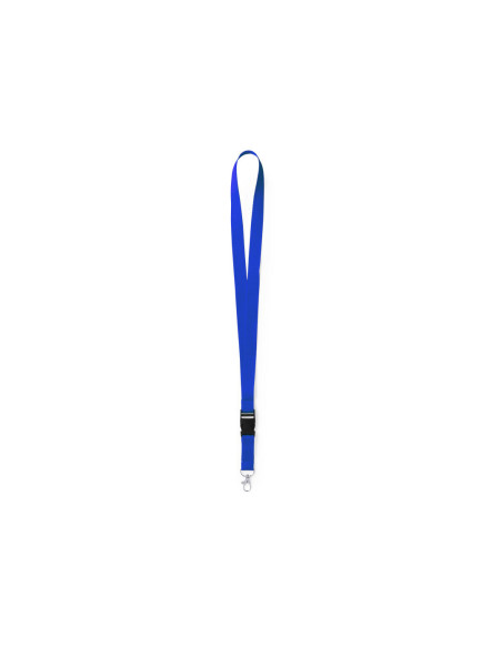 Lanyards corporativos con hebilla multifunción y gancho.