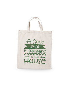 Bolsa Personalizable Algodón 100% , Asas cortas de 35cm 2