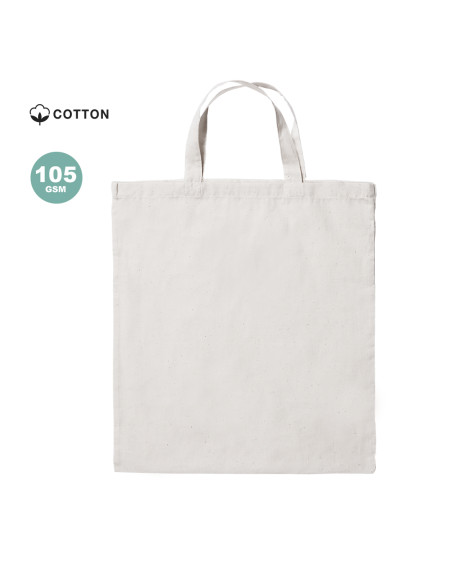 Bolsa Personalizable Algodón 100% , Asas cortas de 35cm