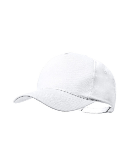 Gorra personalizada ECO, 5 paneles algodón reciclado y poliéster.
