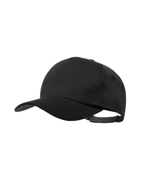 Gorra personalizada ECO, 5 paneles algodón reciclado y poliéster.