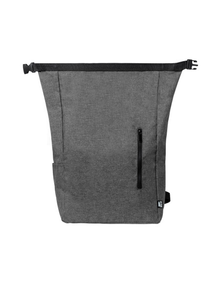 Mochila Personalizada ECO en 300D RPET, Bolsillo con hebilla.